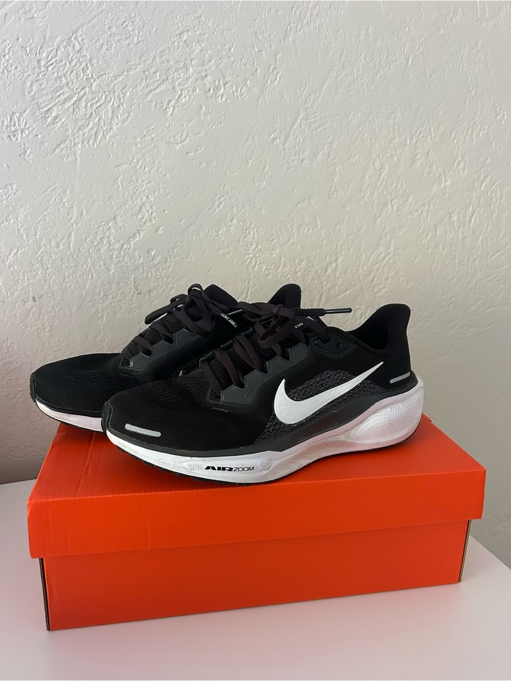 Nike Air Zoom Pegasus 41 Black & White Running Sneakers